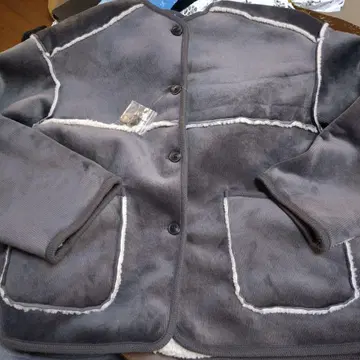 coen 리버서블 노카라 코듀로이 블루종 코엔