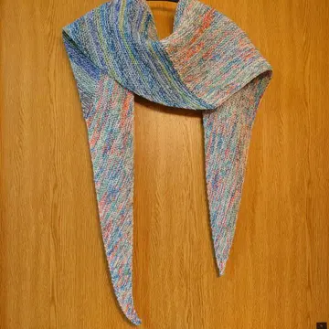 변형 삼각형 스톨 머플러 숄 코튼 울 손뜨개질 핸드메이드