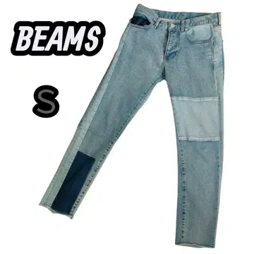 BEAMS 패치워크 데님 S