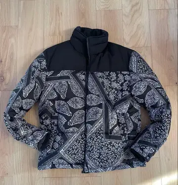 ZARA 반다나 페이즐리 퍼프 자켓 M