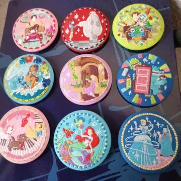 디즈니 자수 캔뱃지 9개 세트