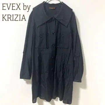 에베크스 바이 크리치아 긴팔 튜닉 블랙 겉옷 얇은 소재 코트