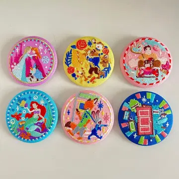 디즈니 자수 캔뱃지