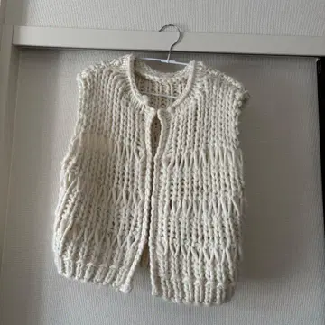 hellam 아이보리 니트 베스트 F