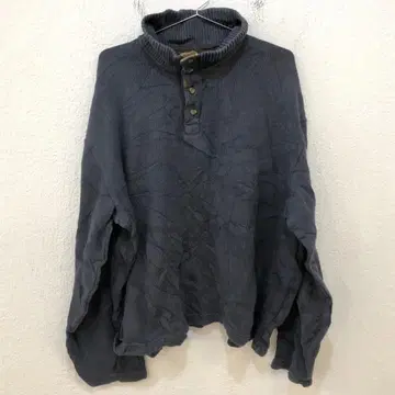 해외 구제 의류 노티카 NAUTICA 하프 버튼 코튼 니트 [ XL ]