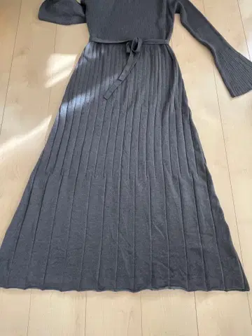 그레이 니트 롱 원피스