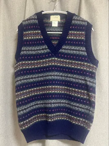 LLbean 니트 베스트 페어아일 영국