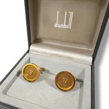 케이스 포함 dunhill 던힐 커프스 링크 골드