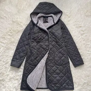 미사용급 영국제 LAVENHAM 후디 보아 퀼팅 코트