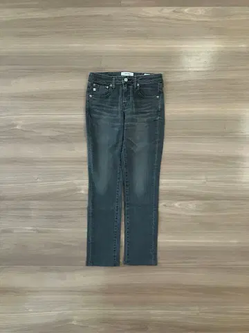 SOMETHING 스트레이트 데님 팬츠 그레이