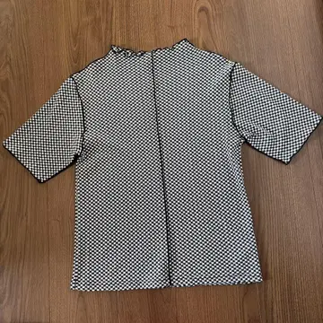 Lugnoncure 체크 무늬 반팔 셔츠 프리 사이즈
