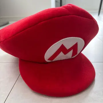 마리오 캡 타입 모자 빨간색