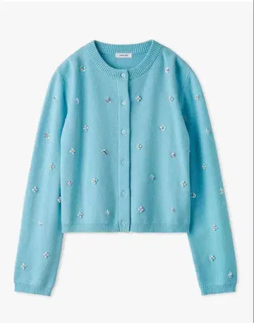 프레이 아이디 멀티 플라워 비쥬 가디건 새상품