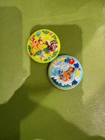 디즈니 자수 캔뱃지 2 모아나 밤비