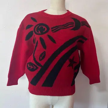 [ 레어 vintage ] Nord 개성적인 패턴 니트 스웨터 풀오버