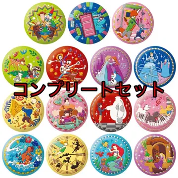 Disney Characters 자수 캔뱃지 비스킷 2 컴플리트 세트