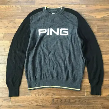 PING 니트 스웨터 그레이/블랙 L 사이즈