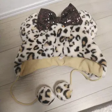 디즈니랜드 팬캡 레오파드 무늬 타이거