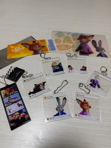 주토피아2 카페 구매 혜택 예약 특전 아크릴 키링 닉