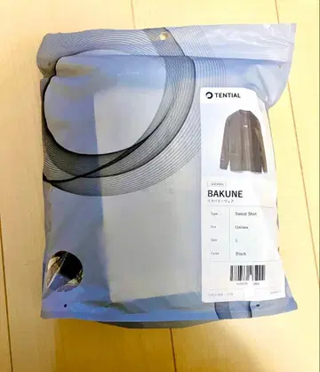 TENTIAL BAKUNE 스웨트 셔츠 L 블랙
