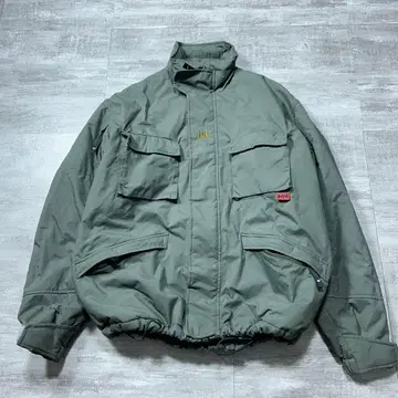 새상품급 Y2k 헬리한센 쇼트 기장 자켓 tech 드로 코드 S