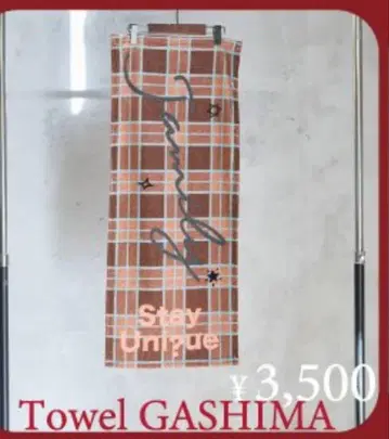 GASHIMA 체크 무늬 타월