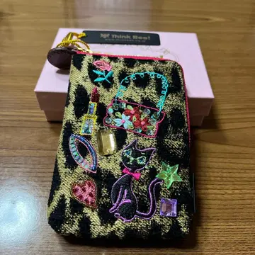 새상품 Think Bee! 레오파드 무늬 파우치