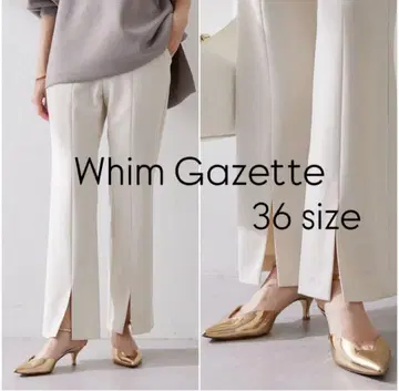 [ 새상품급 ] WhimGazette 명품 프론트 슬릿 팬츠 36size