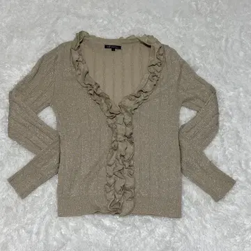 23구 니트 프릴 라메 믹스 출퇴근 오피스 캐주얼