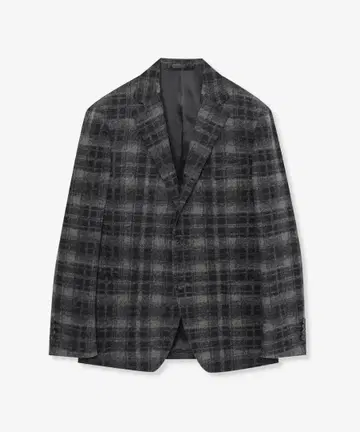 [ 미사용 새상품 ] 매킨토시 런던 슬라이버 체크 자켓