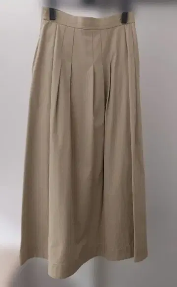 GALERIE VIE 베이지 플레어 롱 스커트