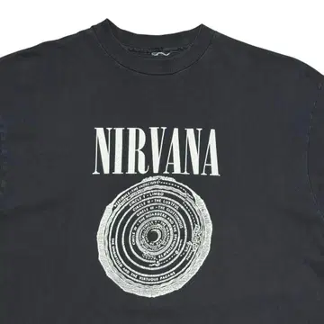 레어 초기 90s NIRVANA VESTIBULE 티셔츠 페이드
