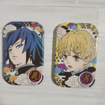 귀멸의 칼날 마루카쿠 스퀘어 캔뱃지 토미오카 기유 아가츠마 젠이츠