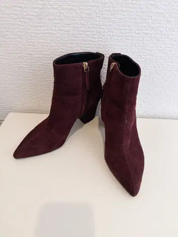 스웨이드 스틸레토 부츠