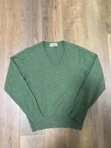캐시미어 스웨터 그린