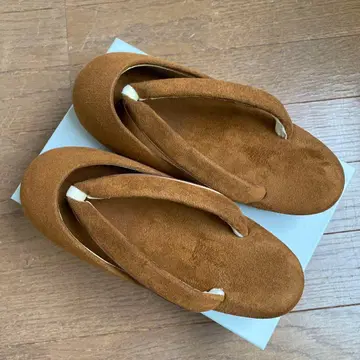 방한 조리 겨울용 조리 브라운 스웨이드 used