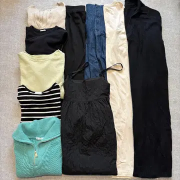 여성 의류 묶음 판매 10점 스웨터 원피스 스커트