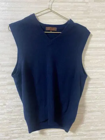 SHAKEHAND CASHMERE 네이비 V넥 베스트 M