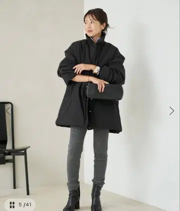 시착만 한 상품 plage 발수 tailored puff CT 블랙 36