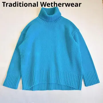 새상품급 TWW GLASGOW SCOTLAND 미들 게이지 터틀넥 니트