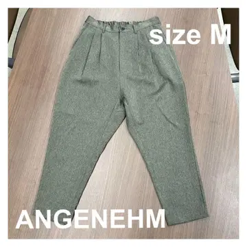 ANGENEHM 그레이 슬랙스 M 테이퍼드 큐롯 앙게네임