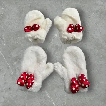 미니 마우스 미튼 장갑 성인 어린이 2세트