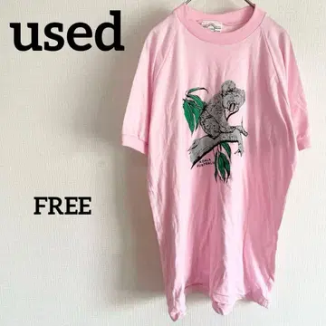 used 구제 의류 T셔츠 핑크 캐주얼 빈티지 코디 호주