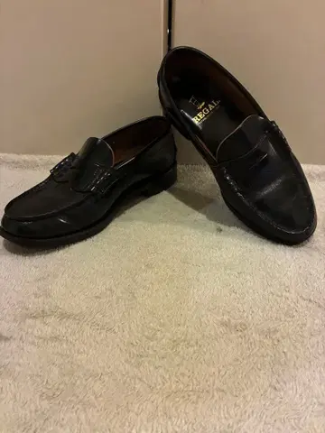 REGAL 2177 코인 로퍼 블랙 23 가죽 비즈니스 통학