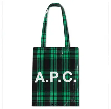 A.P.C. 체크 무늬 토트백