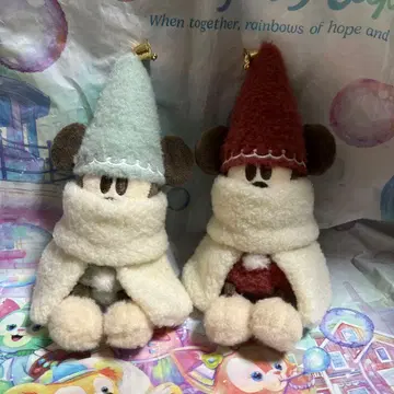 디즈니 릴린린 2025 크리스마스 인형 배지 세트 새상품