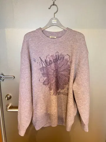 Mardi 꽃무늬 프린트 크루넥 스웨터