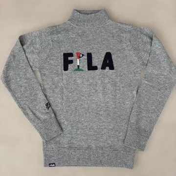 FILA 골프 하이넥 니트 그레이
