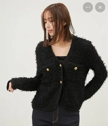 Mira Owen 트위드 니트 자켓