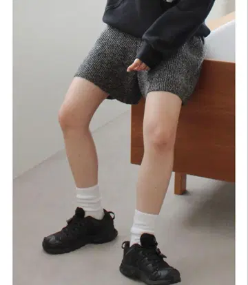 Ungrid 컬러 네프 니트 하프 팬츠